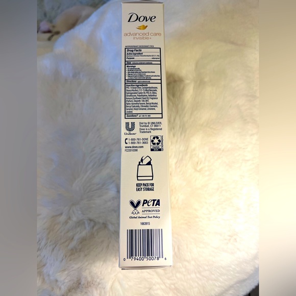 NWT - Dove advanced care invisible+ Antiperspirant Deodorant, 2.6 oz, 4-pack - Picture 3 of 5